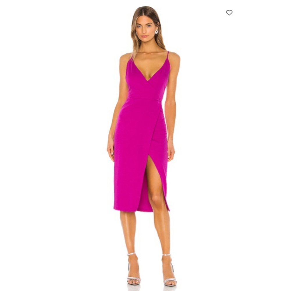Lovers + Friends Lolita Midi Dress in Electric Purple in XS
